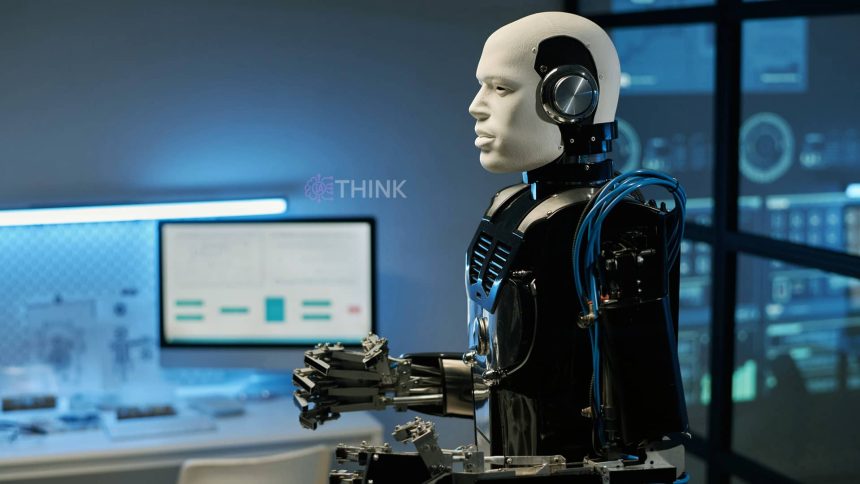 Robot humanoide en un laboratorio, símbolo de las profesiones que desaparecen con la IA y el impacto en el futuro laboral.